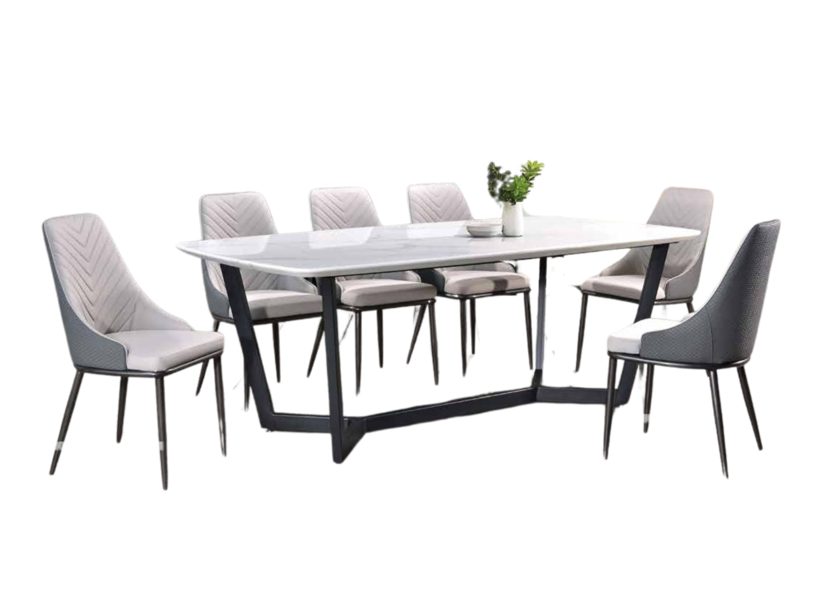 DINING SET (PLZ MT-813-G+ 85151-A)
