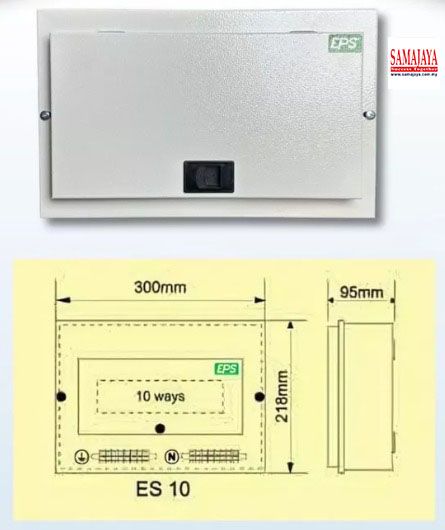 EPS ES10 Metal DB/ Metal Enclosure Box/ Metal DB Board/ Metal Box/ Metal Enclosure DB Box (1 Row 10 Way)