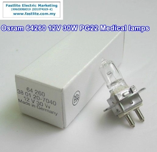 Osram 64260 12v 30w PG22 (2 Pins) Medical bulb