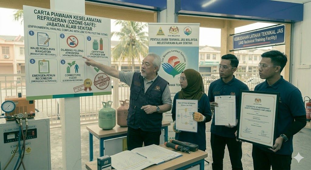 certified refrigerant safety standards Malaysia DOE