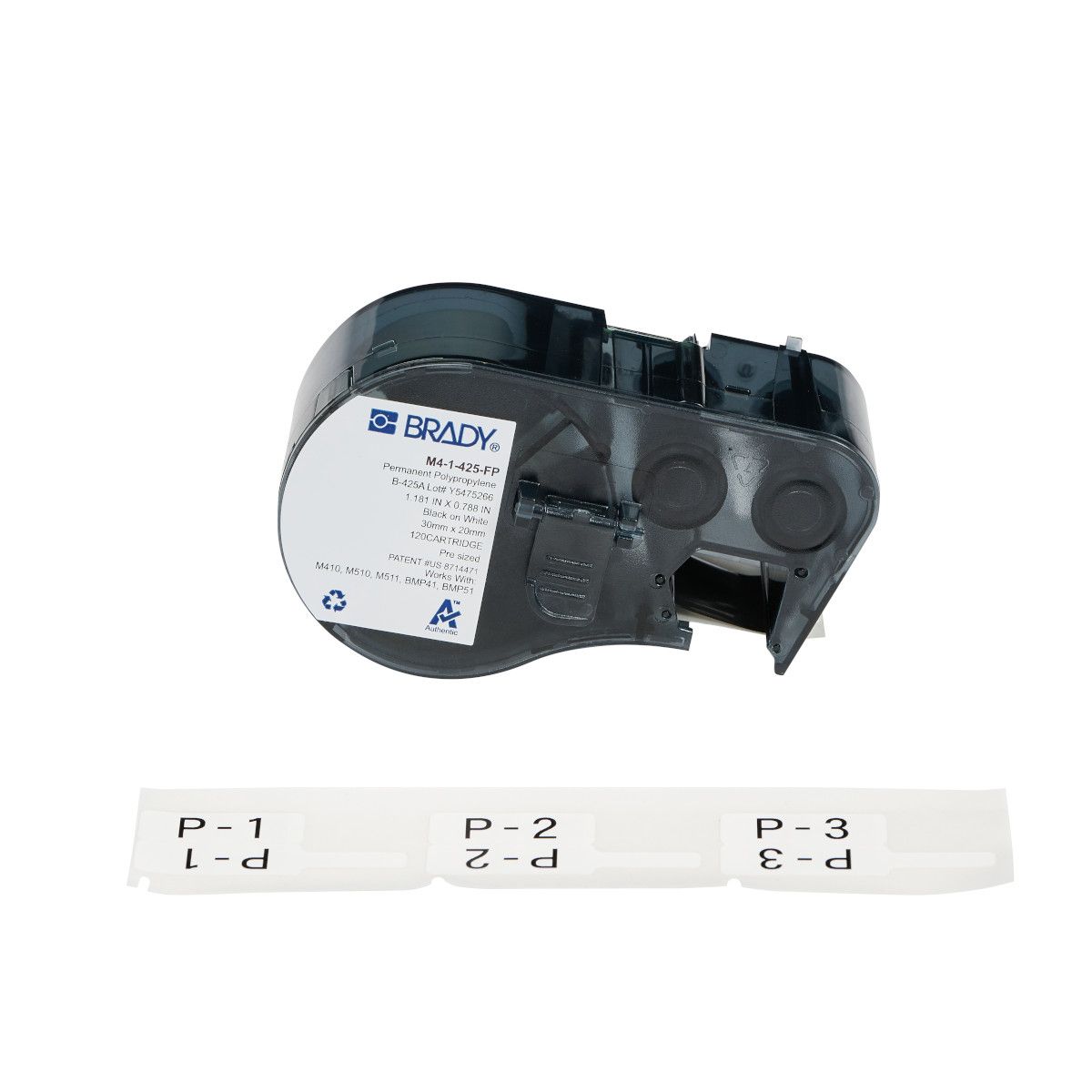 P-Flag Matte Polypropylene Labels for M4 M5 Printers - 1.18" x 0.788"