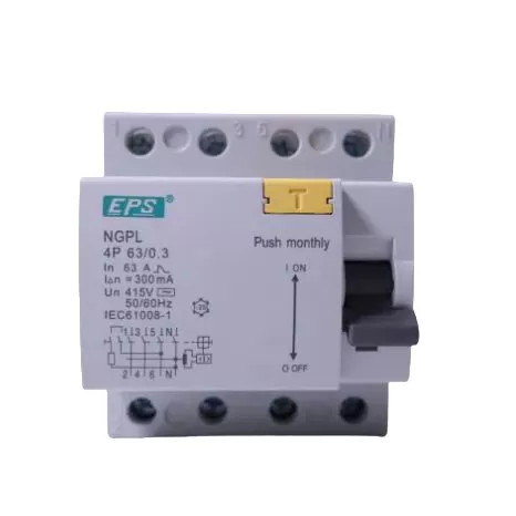 EPS 63A 4 Pole 0.3A (300mA) ELCB (SIRIM APPROVED)