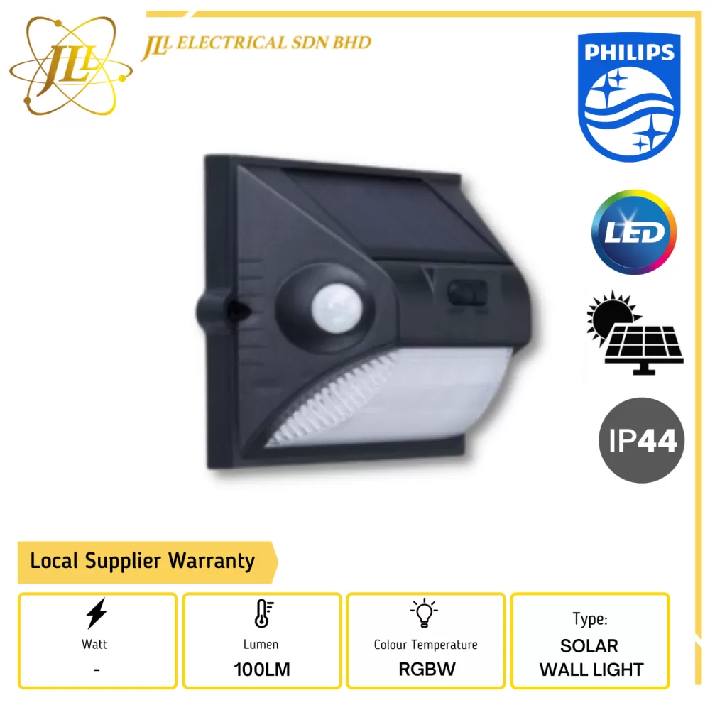BWC025 LED/RGBW T1 5V/0.5W 100LM IP44 OUTDOOR SOLAR DECK WALL LIGHT
