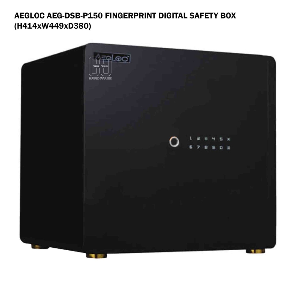 AEGLOC AEG-DSB-P150 FINGERPRINT DIGITAL SAFE BOX (H414 x W449 x D380)