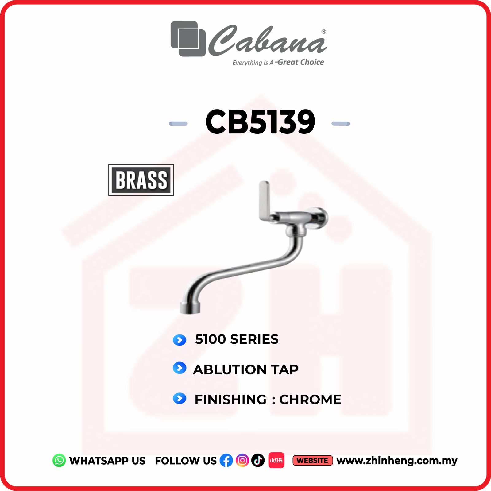 CABANA ABLUTION TAP  CB5139