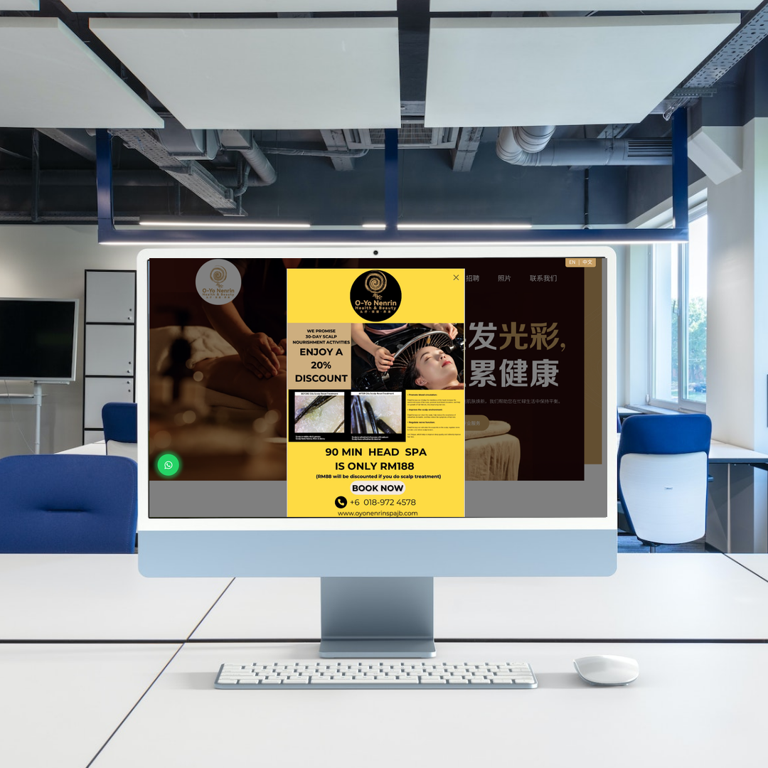 Health & Beauty Clinic Website Design & SEO Case Study | Johor