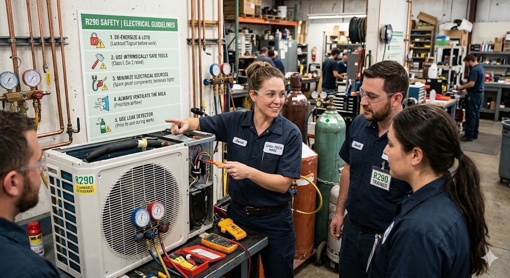 R290 electrical safety guidelines