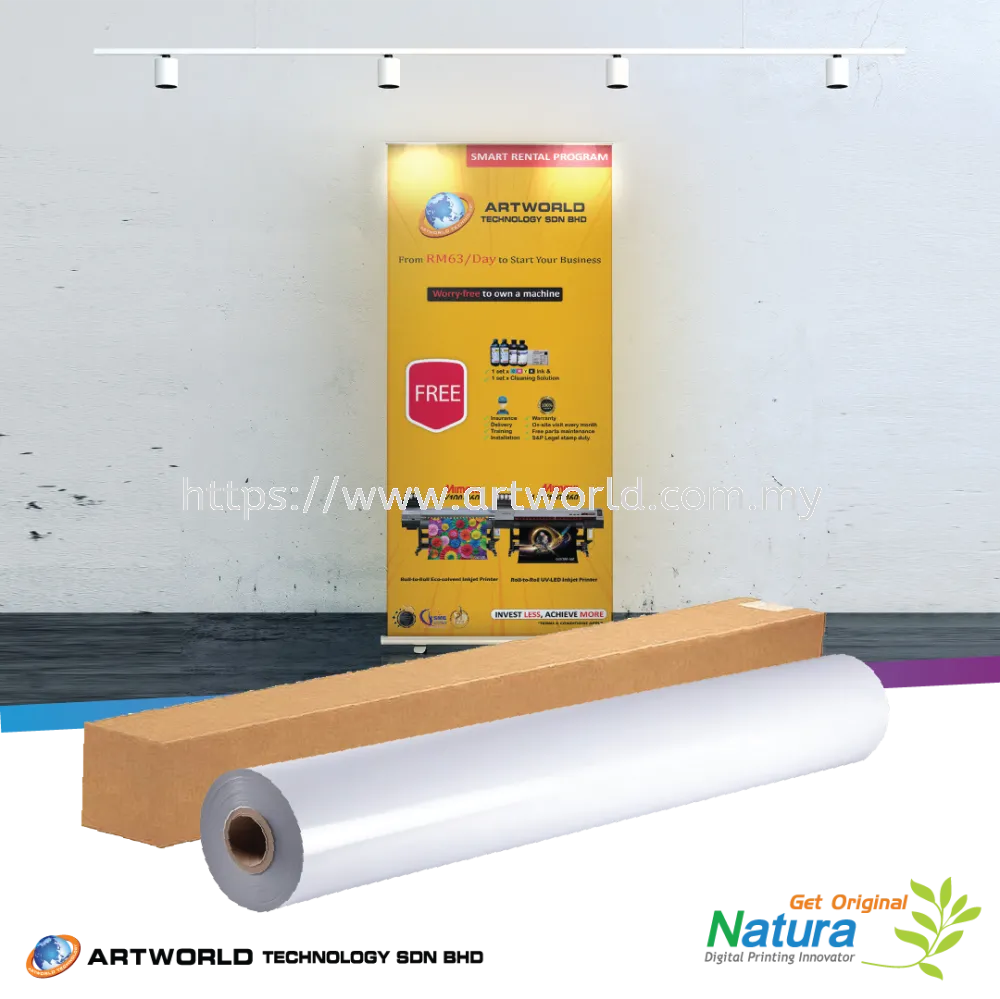 Roll Up Banner Material Matte PP Film Natura