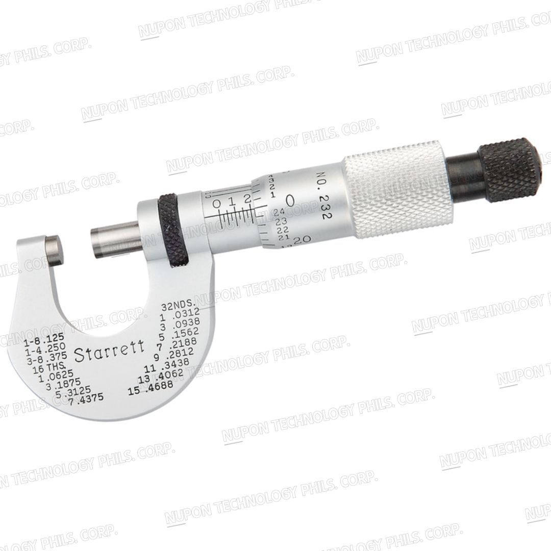 STARRETT 232RL Outside Micrometer