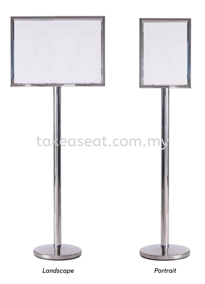stainless steel sign board stand