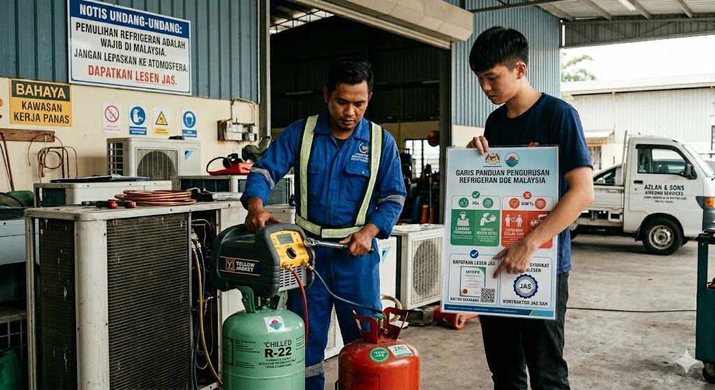 DOE refrigerant handling legal requirements Malaysia