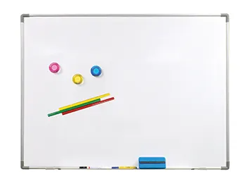 Single Sided Magnetic Whiteboard With Stand