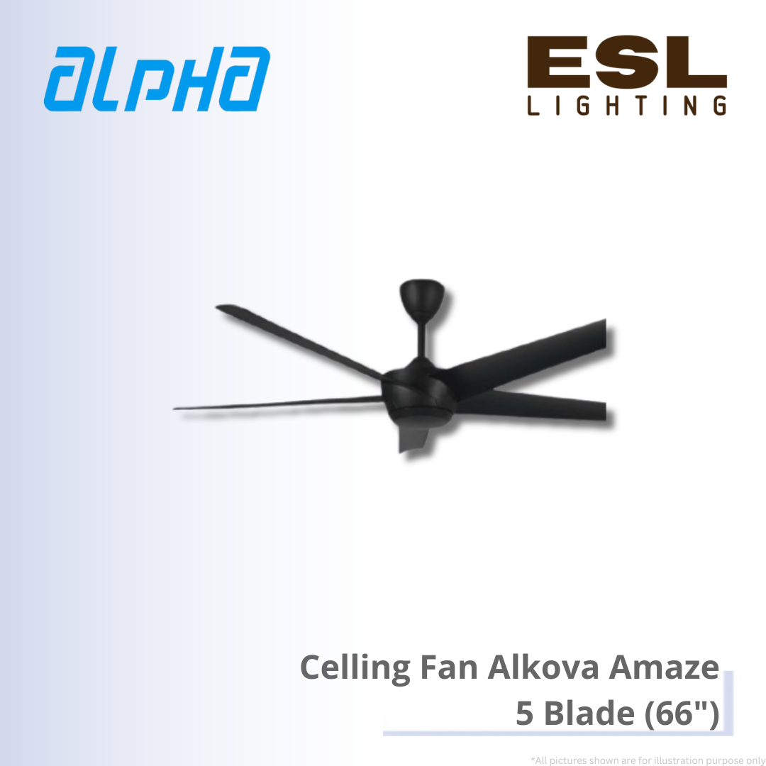 ALPHA Celling Fan Alkova Amaze - 5 Blade (66")