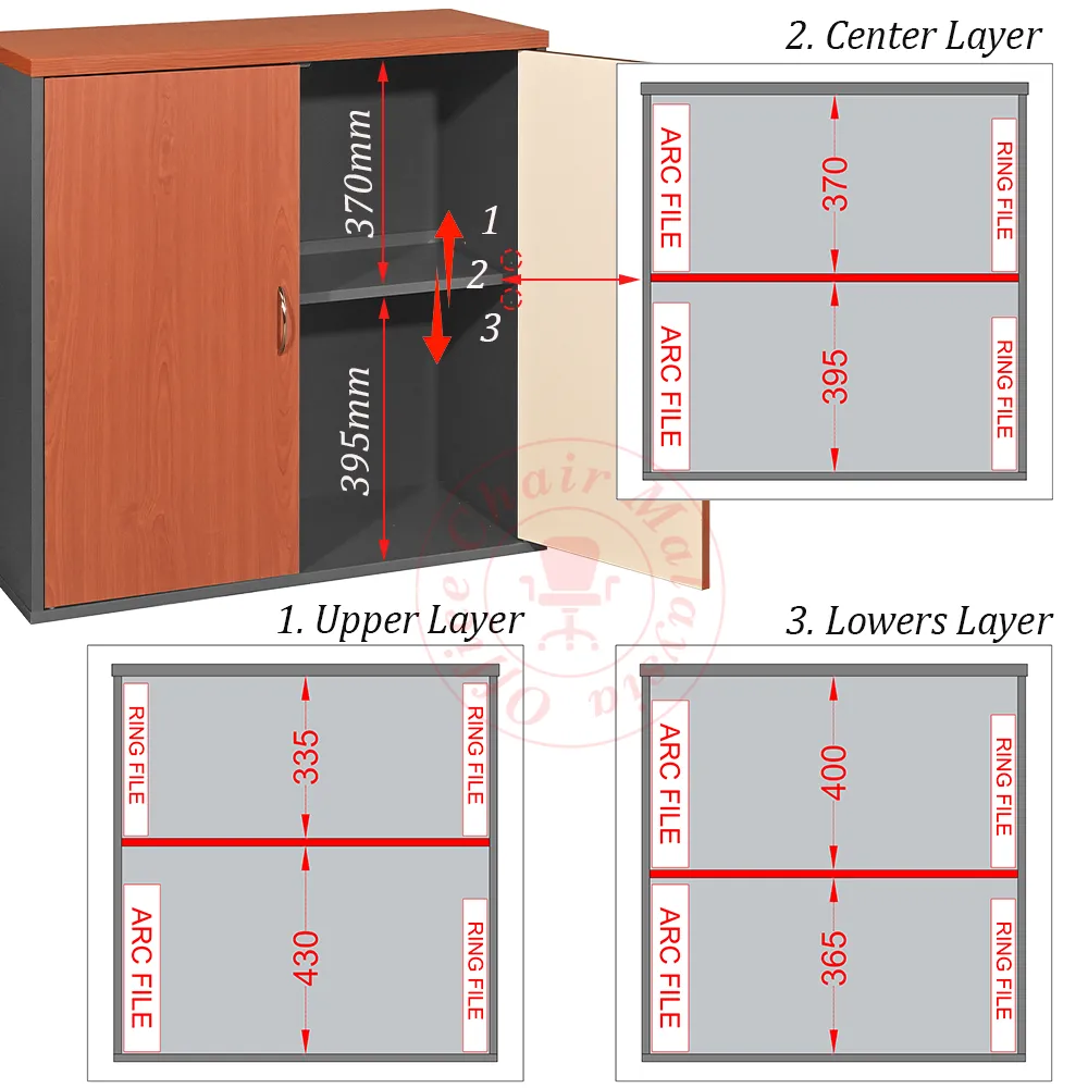 Swing Door Cabinet / Low Cabinet / Office Cabinet / File Cabinet / Kabinet Pejabat / Kabinet Fail