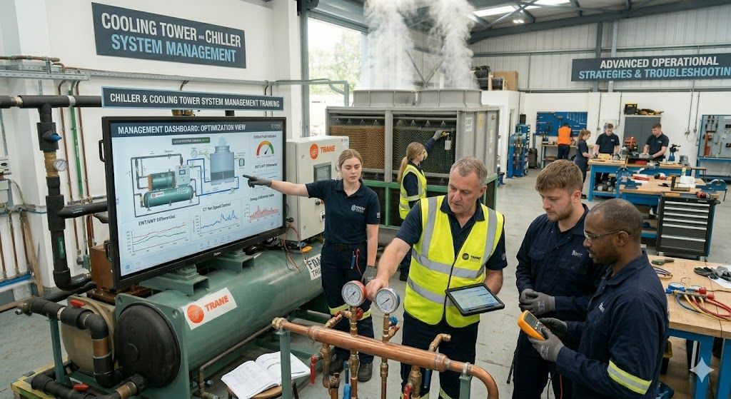 Cooling tower and chiller system management training