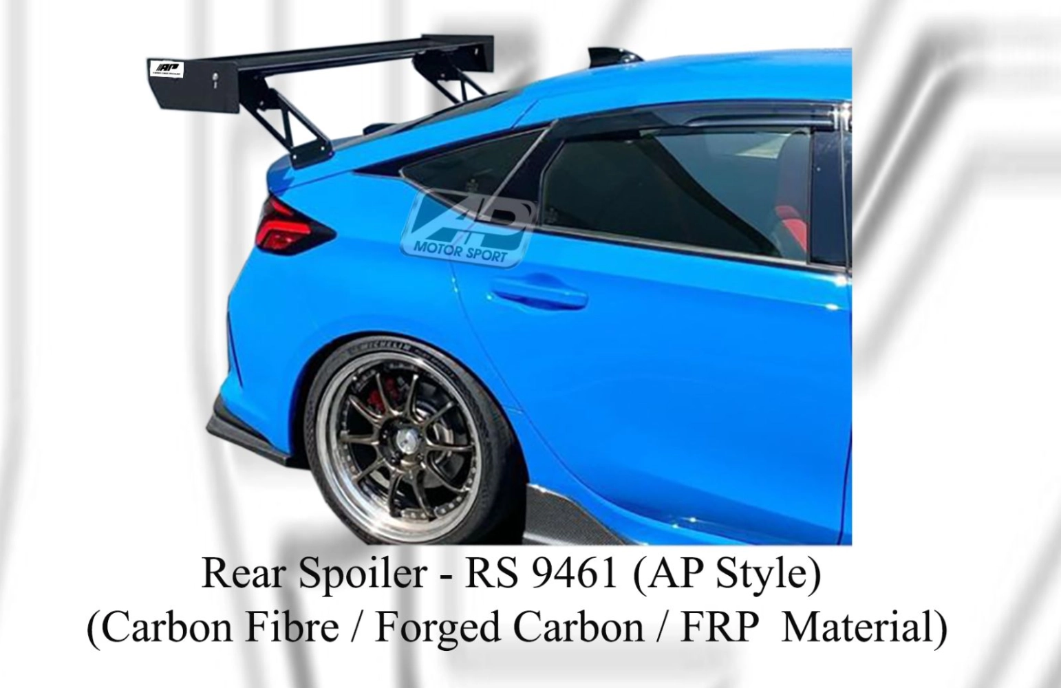 Honda Civic Type R FL5 Rear Spoiler (AP Style) (Carbon Fibre / Forged ...
