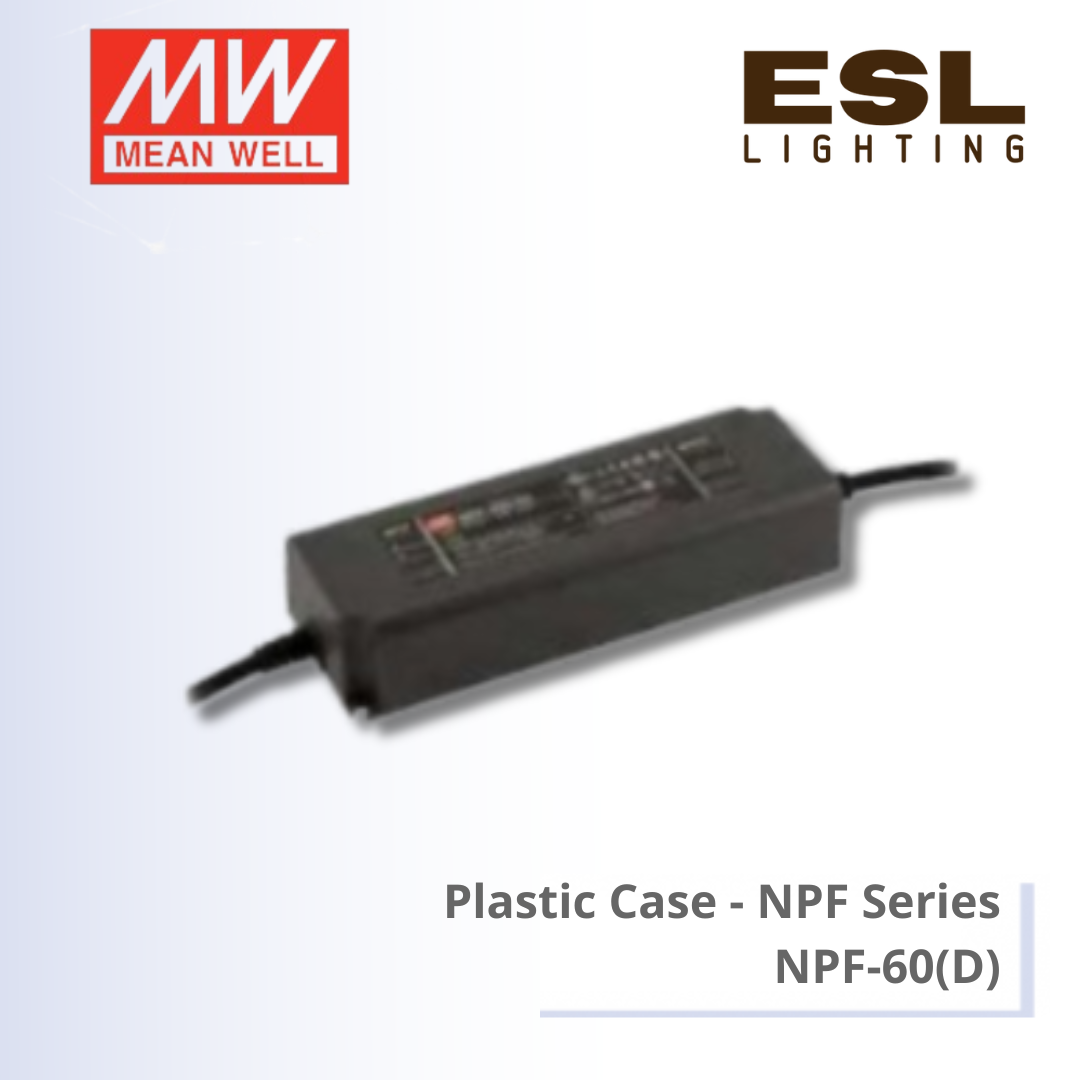 MEANWELL Plastic Case NPF Series - NPF-60 (D) 