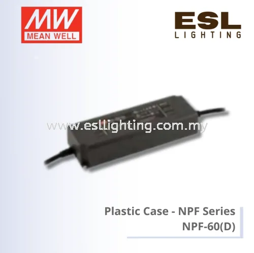 MEANWELL Plastic Case NPF Series - NPF-60 (D) 