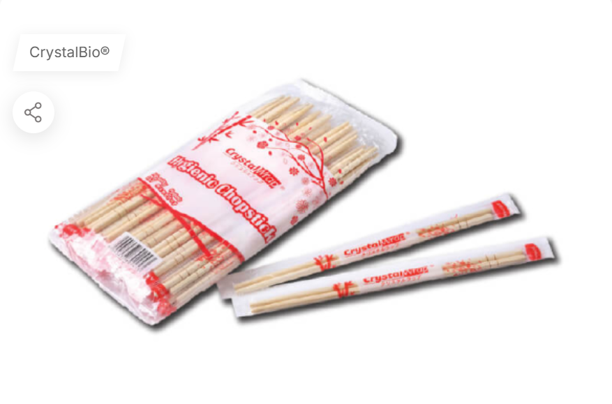 CrystalWrap庐 Bamboo Chopsticks
