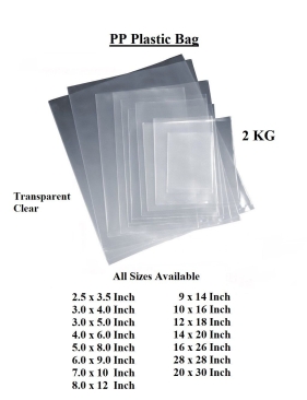 PLASTIC BAG PP 4" x 6" x 0.04mm/0.08mm