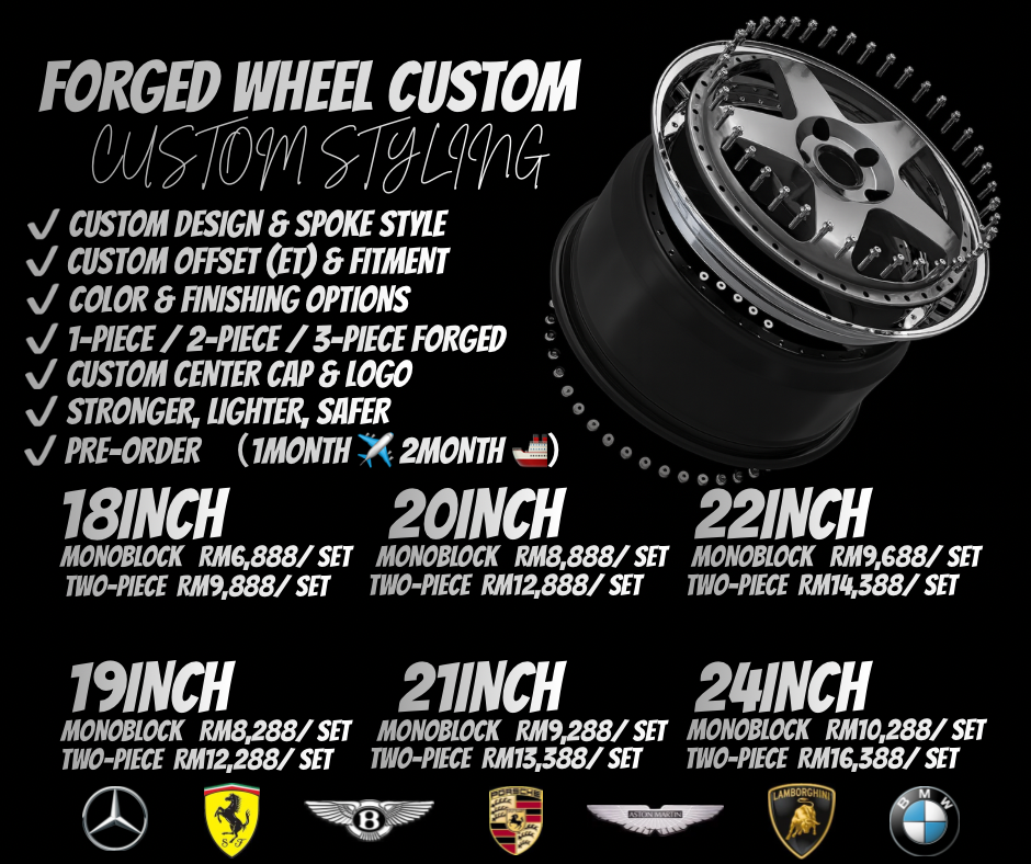 Custom Forged Monoblock/2PCS/Double block