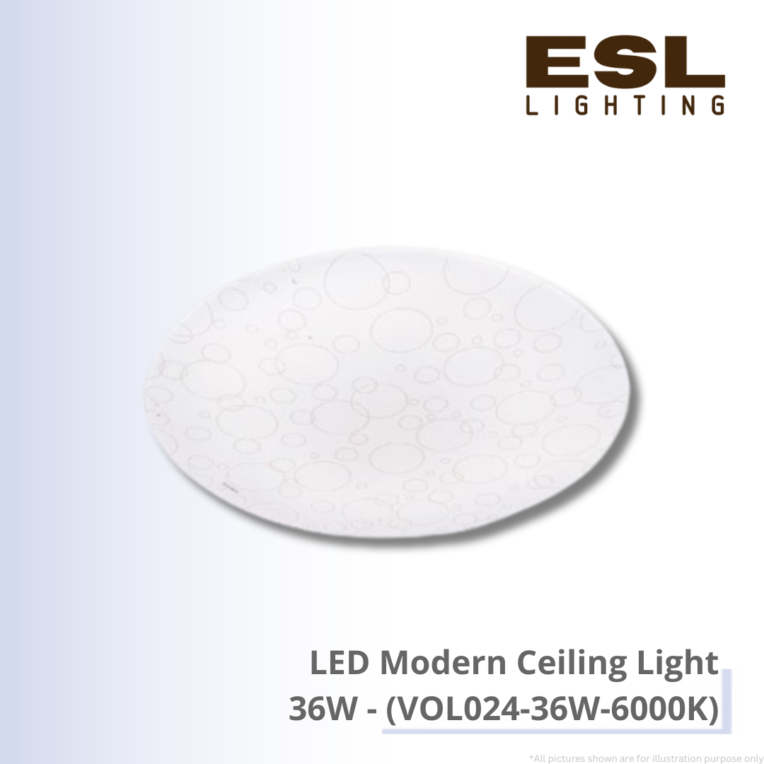 LED Modern Ceiling Light 36W - VOL024-36W-6000K