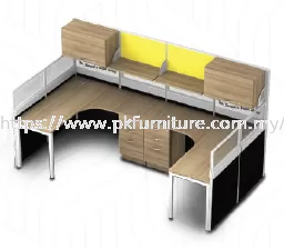 Open Plan System 60+30 - 2 Pax Office Workstation