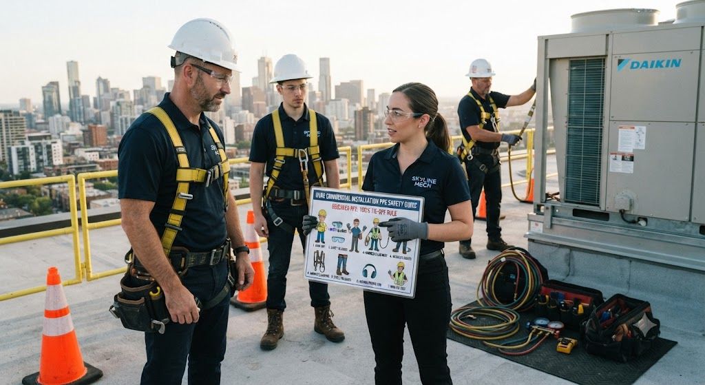 HVAC commercial installation PPE safety guide