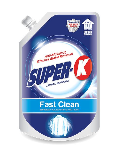 SUPER-K LAUNDRY LIQUID DETERGENT FAST CLEAN 1.8KG