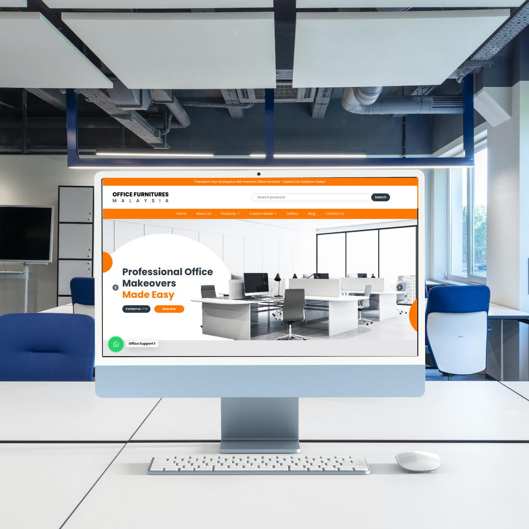 Steel Furniture Shah Alam Malaysia Website Design & SEO Case Study | Office Renovation & Furniture Supplier in Selangor
