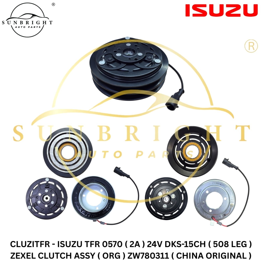 CLUZITFR - ISUZU TFR 0570 ( 2A ) 24V DKS-15CH ( 508 LEG ) ZEXEL CLUTCH ASSY ( ORG ) ZW780311 ( CHINA ORIGINAL )