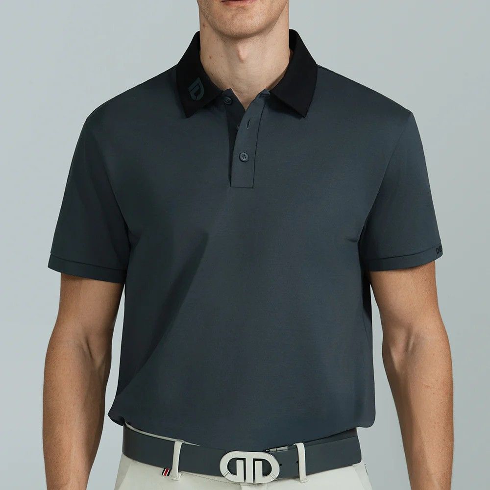 Delon - AeraFlex 'D' Contrast Collar - Men Polo