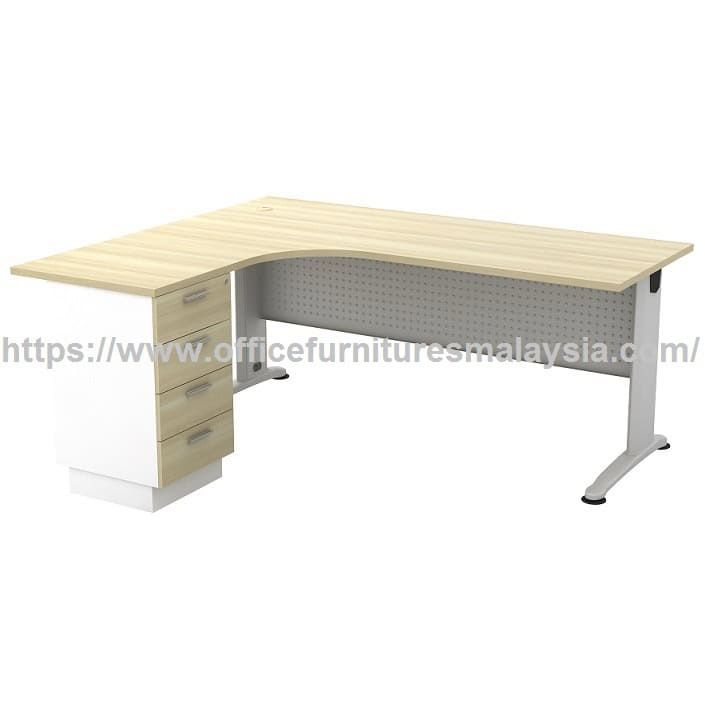 6 ft Superior Compact Writing Desk With 4D Pedestal Drawer OFBM1815-4D