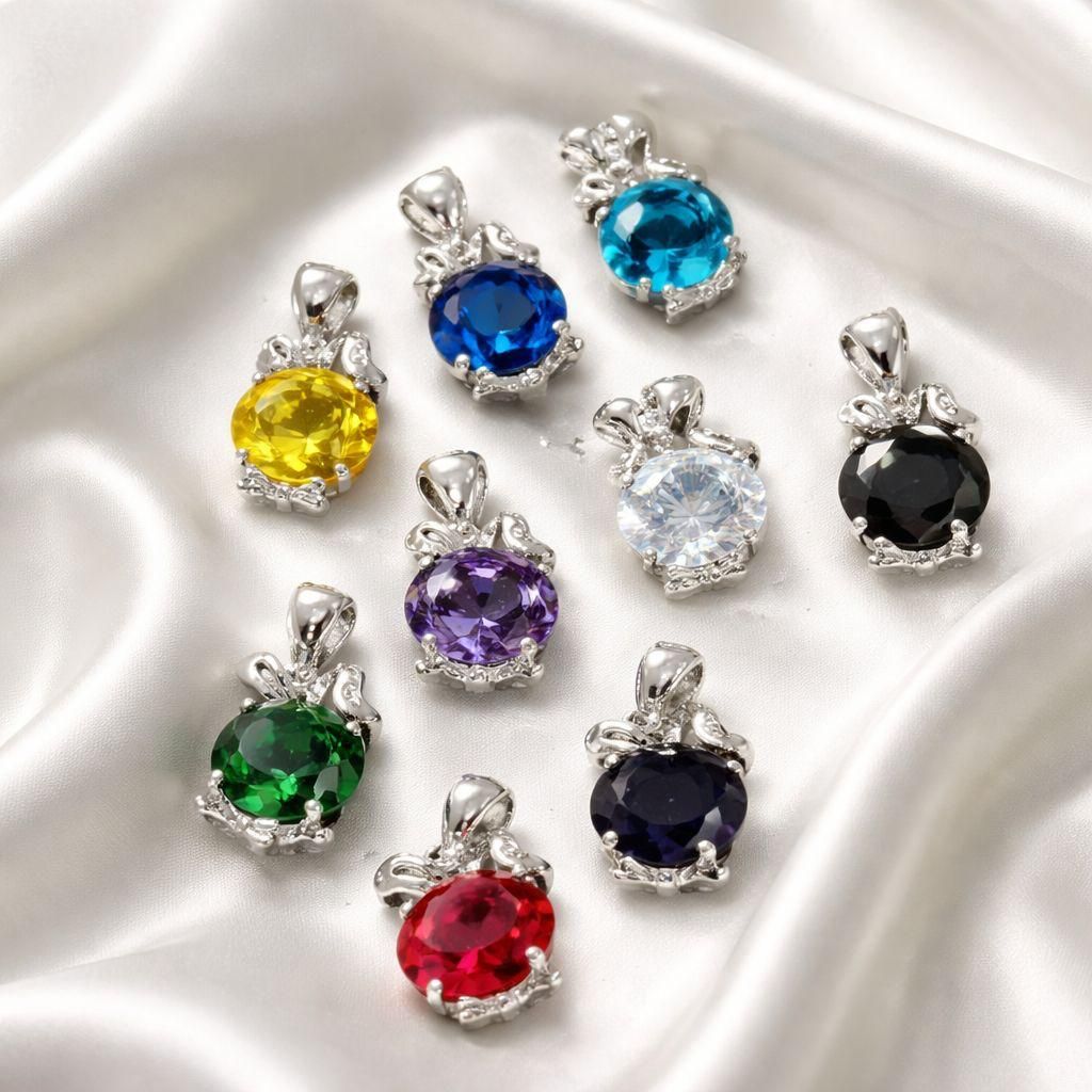 Solitaire Gemstone Pendants