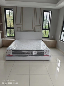 Whole House Bedrooms Bedframe And Mattress Set Up |  Queen Size Bedframe | Super Single  Bedframe | Queen Single Size Mattress | Penang Furniture Store | Mattress Shop Promotion Penang