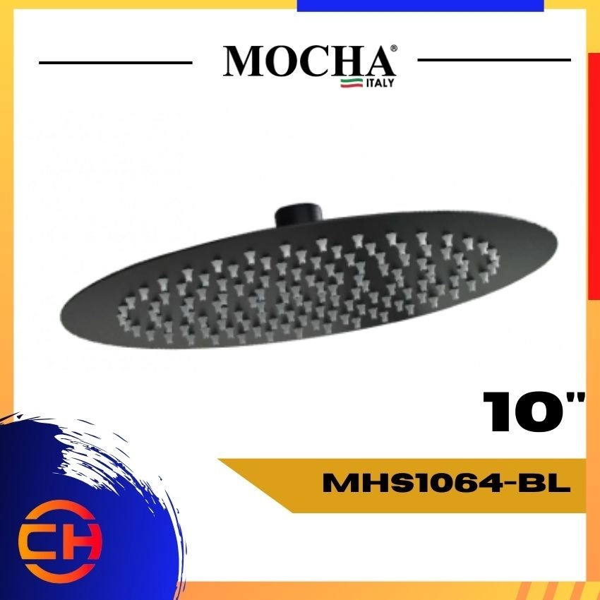 MOCHA MHS1064-BL Shower Head Matt Finish (Midnight Black) - 250mm
