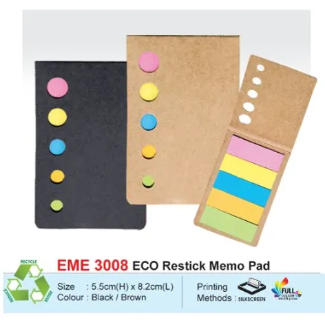 EME 3008 ECO Restick Memo Pad (i) 