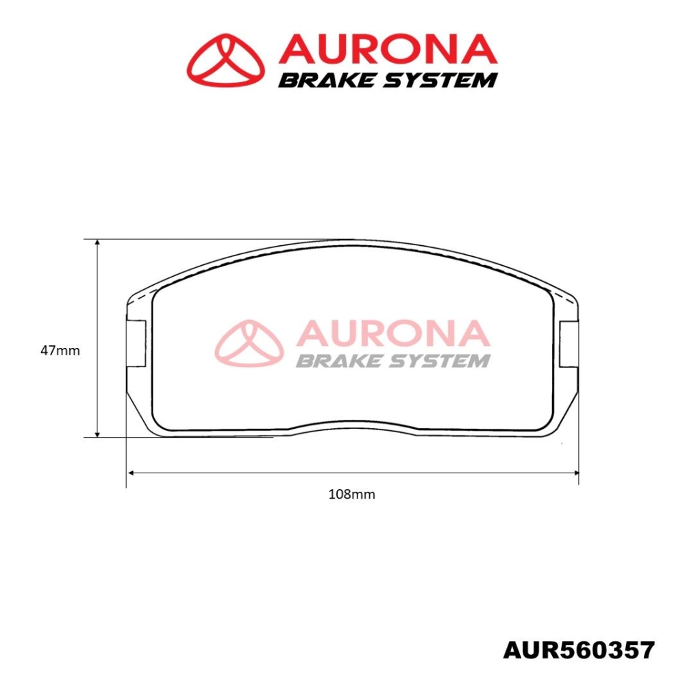 Aurona Brake Pad AUR560357 Front Saga 8v