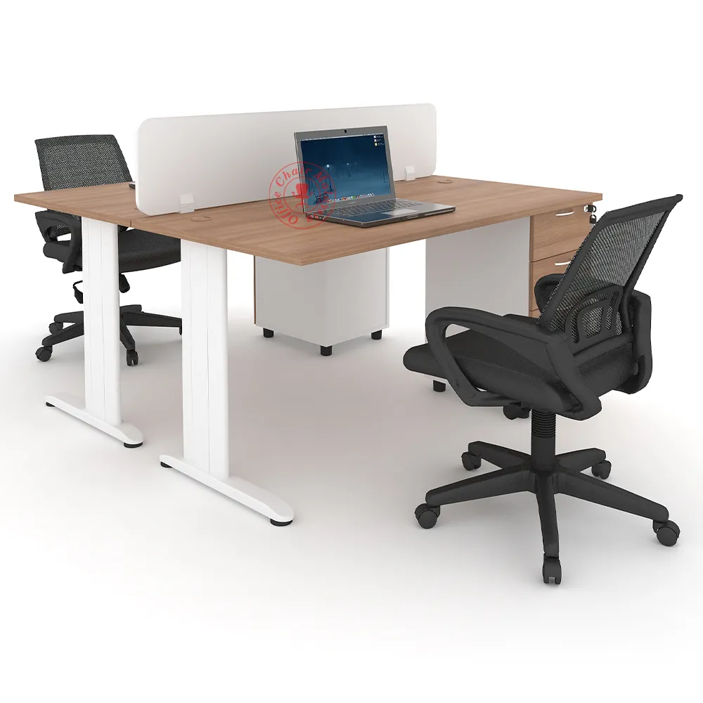 MJ Rectangular Workstation Cluster of 2 / Office Table Workstation / Meja Pejabat Kerja / Meja office