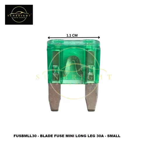 FUSBMLL30 - BLADE FUSE MINI LONG LEG 30A - SMALL ( ONE PACK / 100PCS )