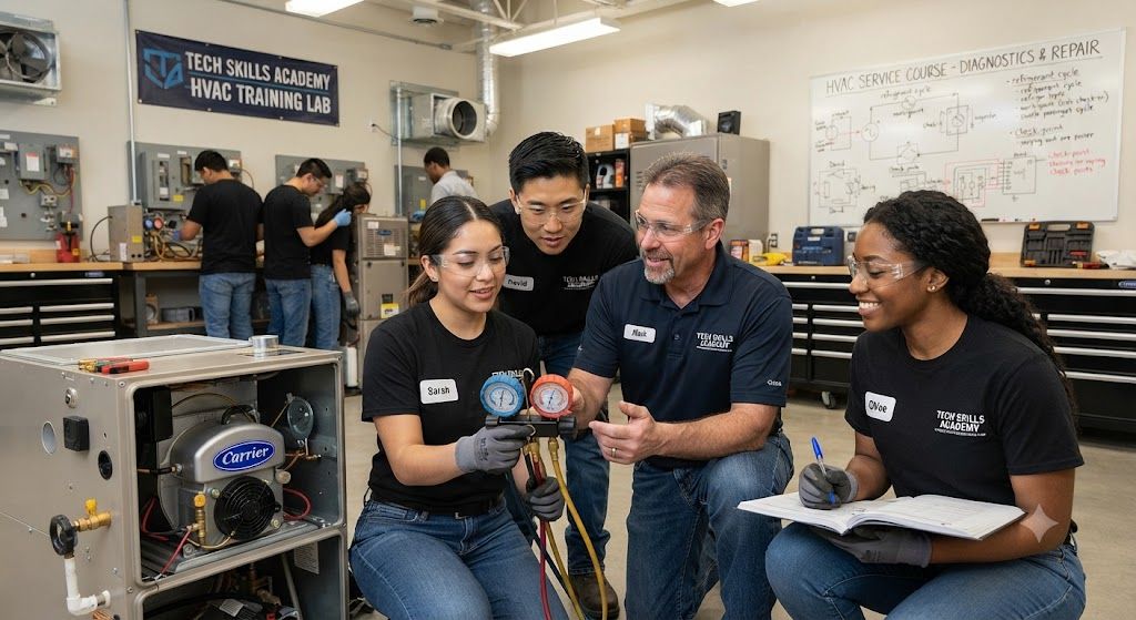 HVAC servicing training course