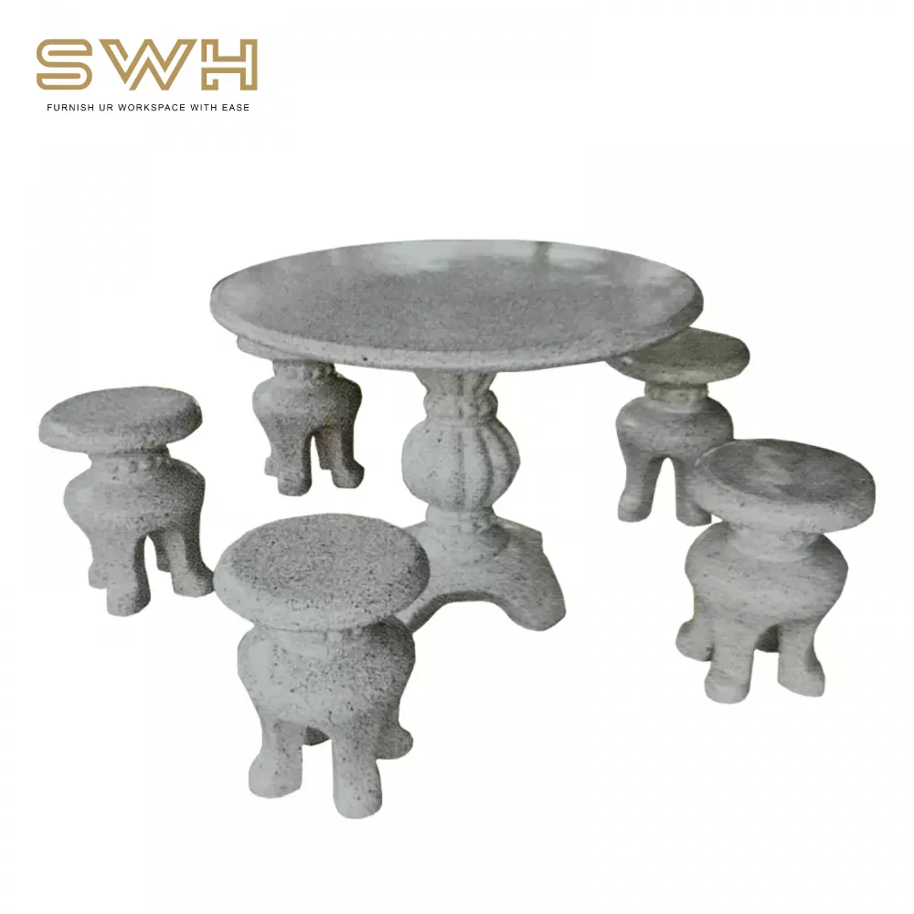 Marble Stone Outdoor Table and Chair | Kerusi Meja Batu | Outdoor Stone Furniture
