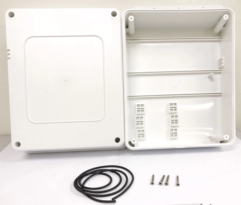 Autogate Outdoor PVC Weatherproof Enclosure Box (10" x 12") - White
