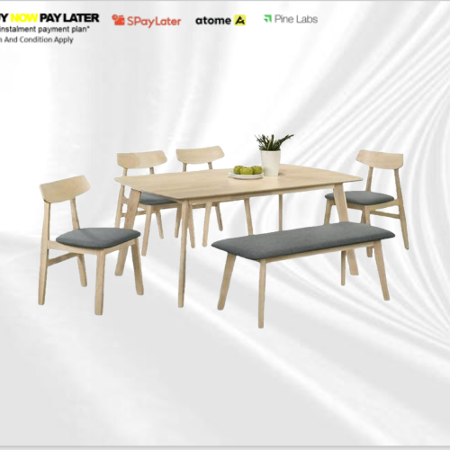 1+4+BENCH DINING SET