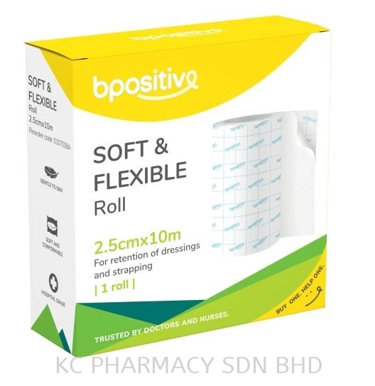 Bpositive Soft & Flexible 1 ROLL 2.5cm x 10m / 5cm x 10m (EXP:06/2025)