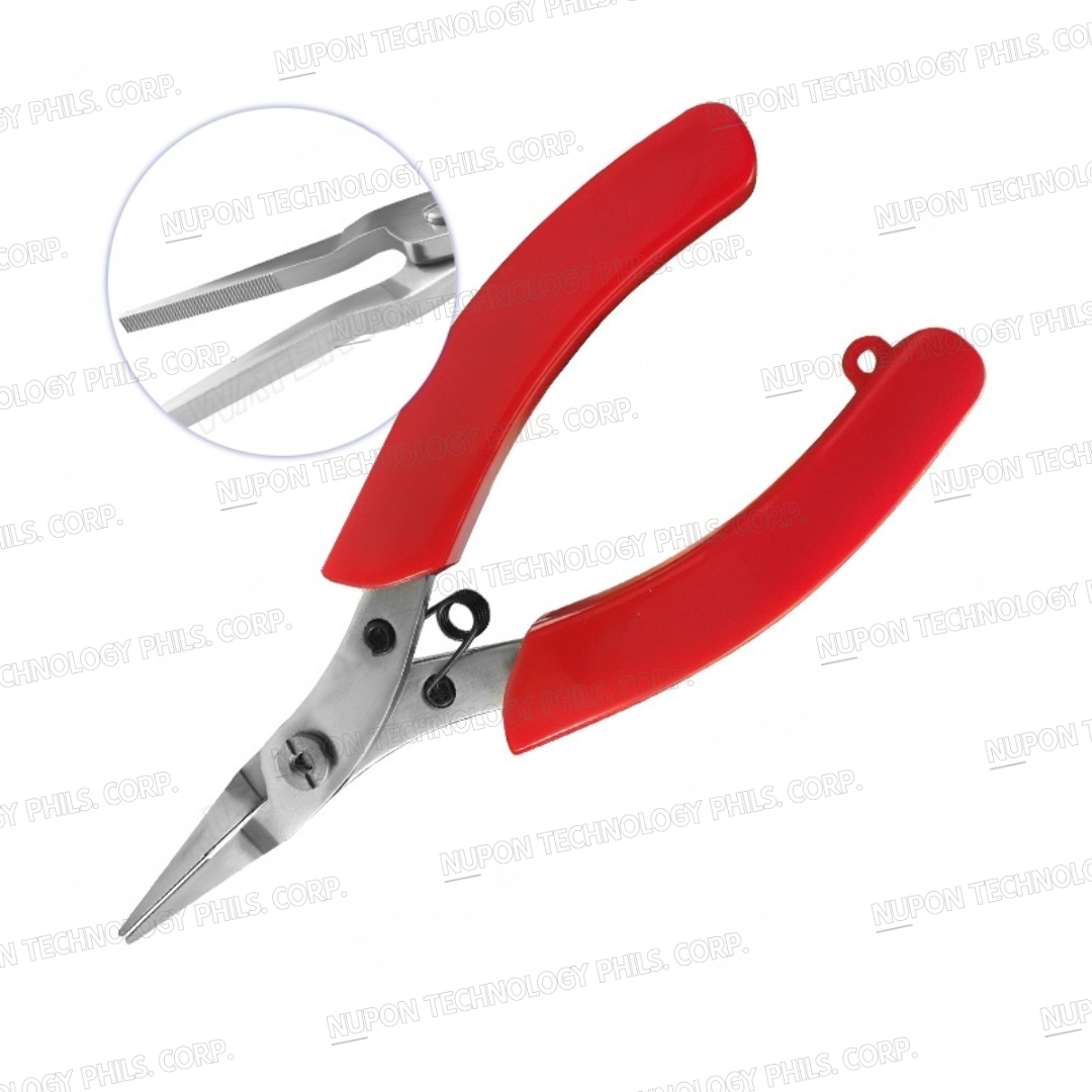 BX-A100 Flat nose with teeth－Stainless Steel Long Nose Pliers