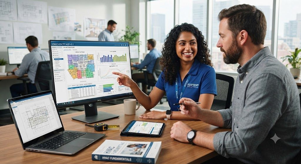 HVAC system sizing software cooling load