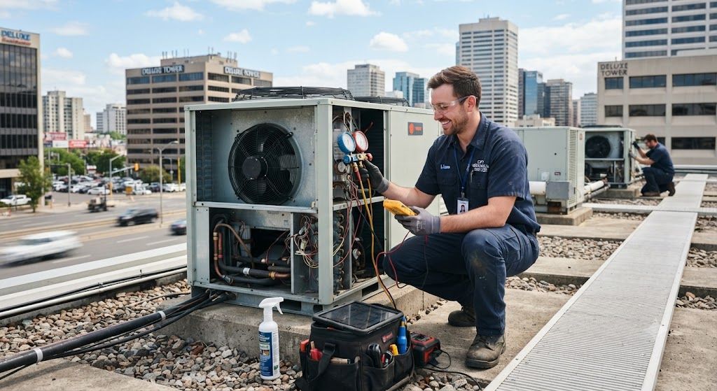 Commercial air conditioning servicing