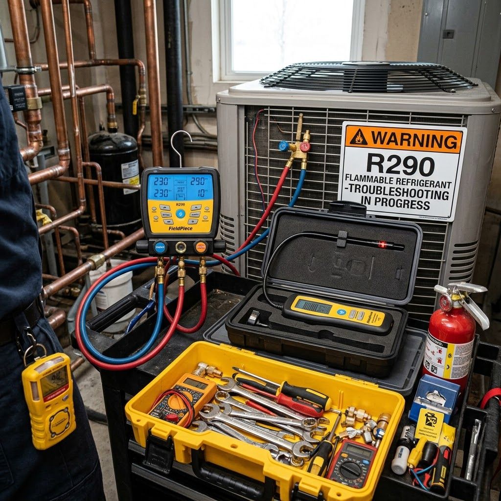 R290 HVAC system troubleshooting tools