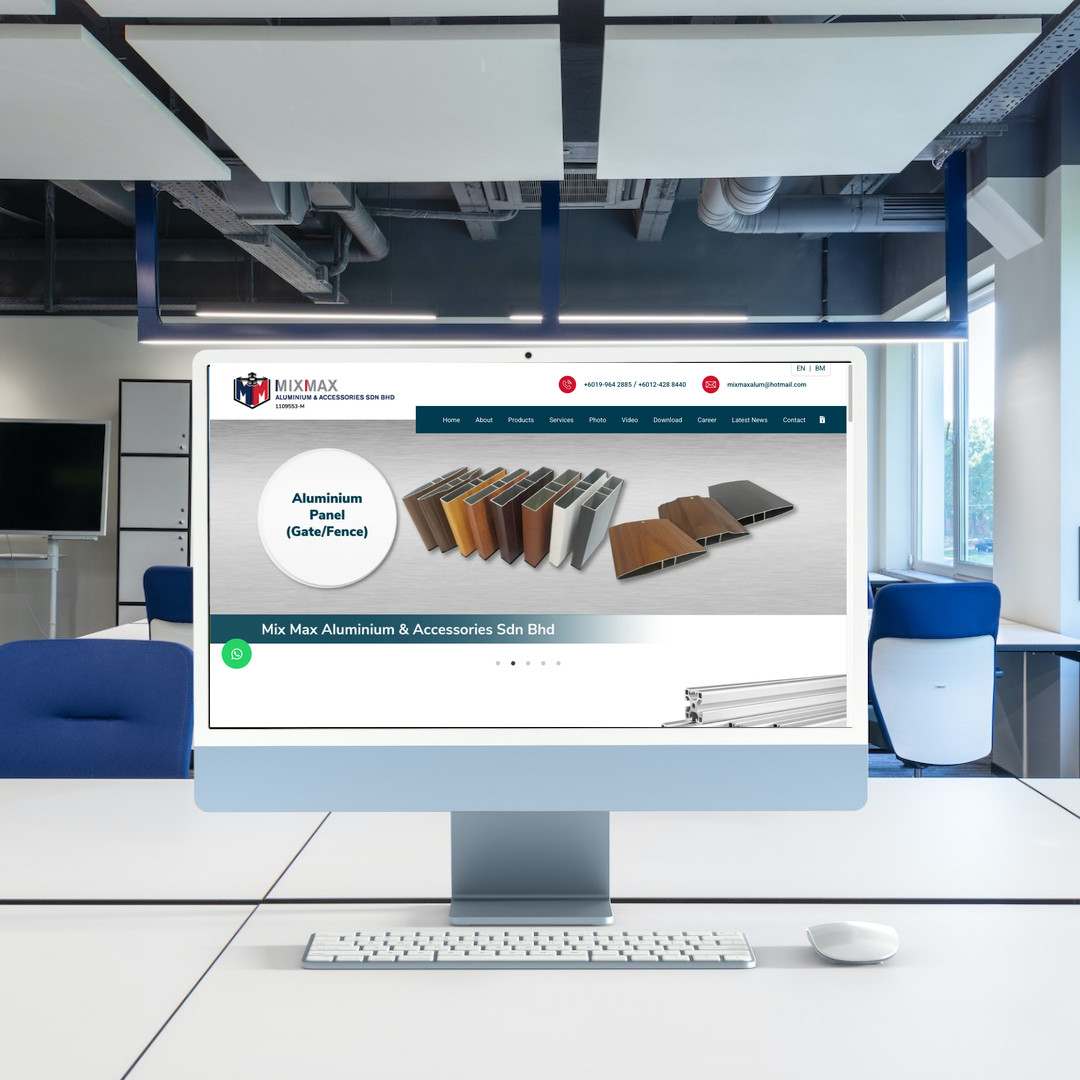 Aluminium Extrusion Website Design & SEO | Kuala Lumpur